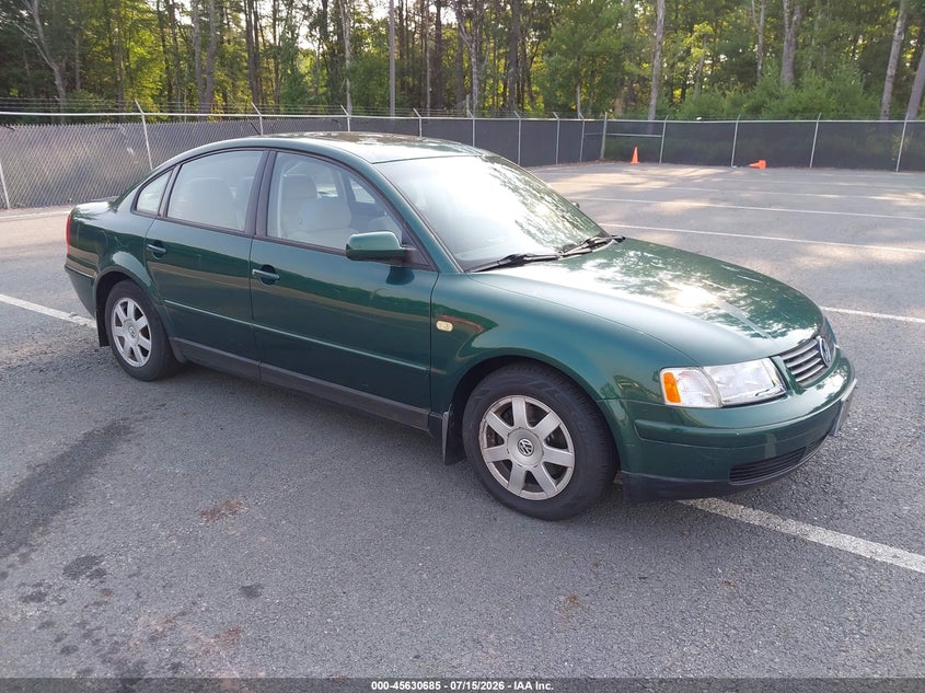 1999 Volkswagen Passat VIN WVWMA63B9XE383478 IAAI salvage auction — NORMAL WEAR, Clear (New York), sold $50 on 2026-07-23 (photo 1)