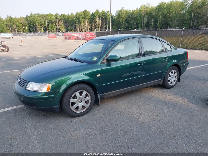 1999 Volkswagen Passat VIN WVWMA63B9XE383478 IAAI salvage auction — NORMAL WEAR, Clear (New York), sold $50 on 2026-07-23 (photo 2)