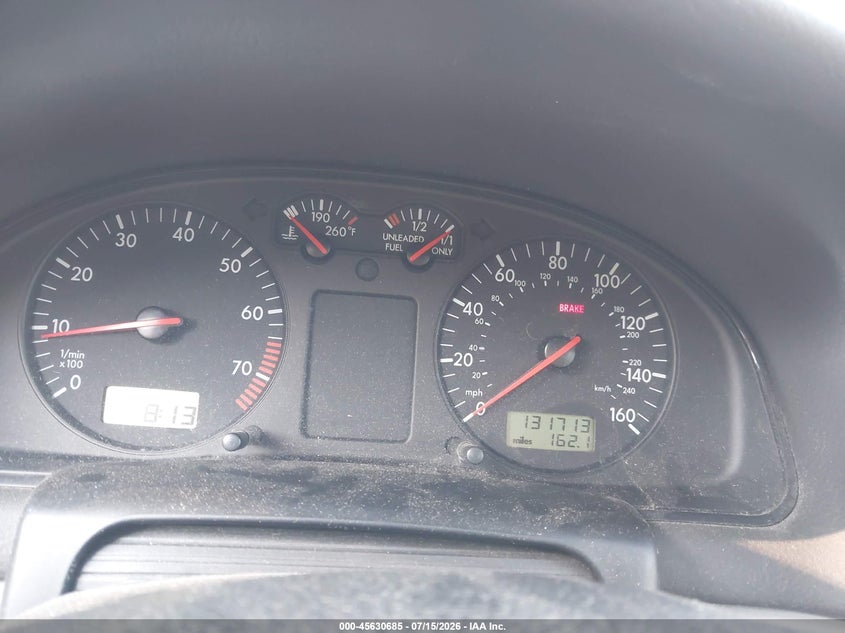 1999 Volkswagen Passat VIN WVWMA63B9XE383478 IAAI salvage auction — NORMAL WEAR, Clear (New York), sold $50 on 2026-07-23 (photo 7)