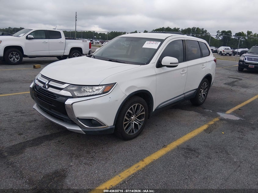 2017 Mitsubishi Outlander VIN JA4AD3A36HZ063866 IAAI salvage auction — REAR END, Repossession Paperwork (North Carolina), sold $2,300 on 2026-07-22 (photo 2)