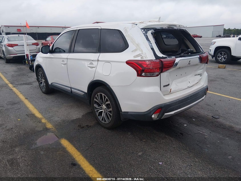 2017 Mitsubishi Outlander VIN JA4AD3A36HZ063866 IAAI salvage auction — REAR END, Repossession Paperwork (North Carolina), sold $2,300 on 2026-07-22 (photo 3)