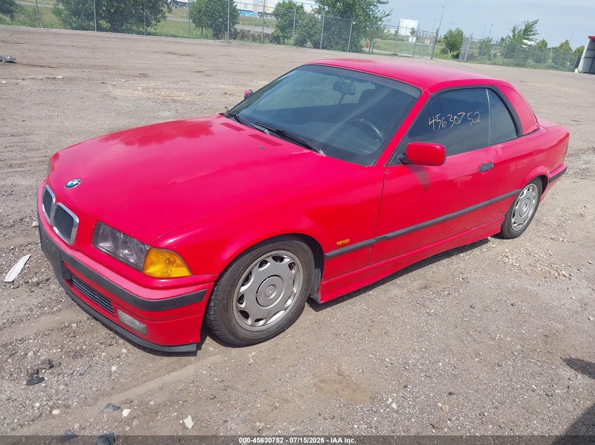 1997 BMW 3 series VIN WBABK8325VET95329 IAAI salvage auction — HAIL, Salvage (North Dakota), sold $2,100 on 2026-08-13 (photo 2)
