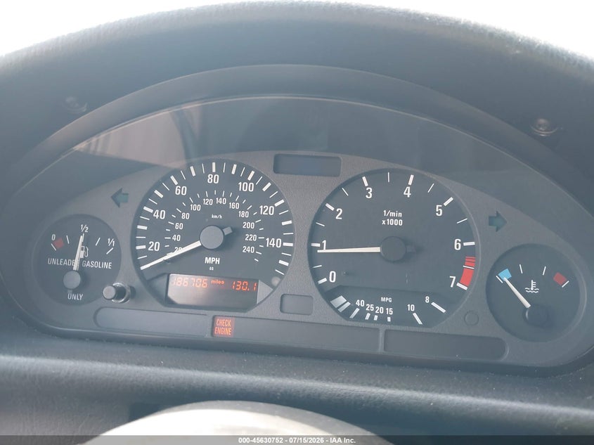 1997 BMW 3 series VIN WBABK8325VET95329 IAAI salvage auction — HAIL, Salvage (North Dakota), sold $2,100 on 2026-08-13 (photo 7)