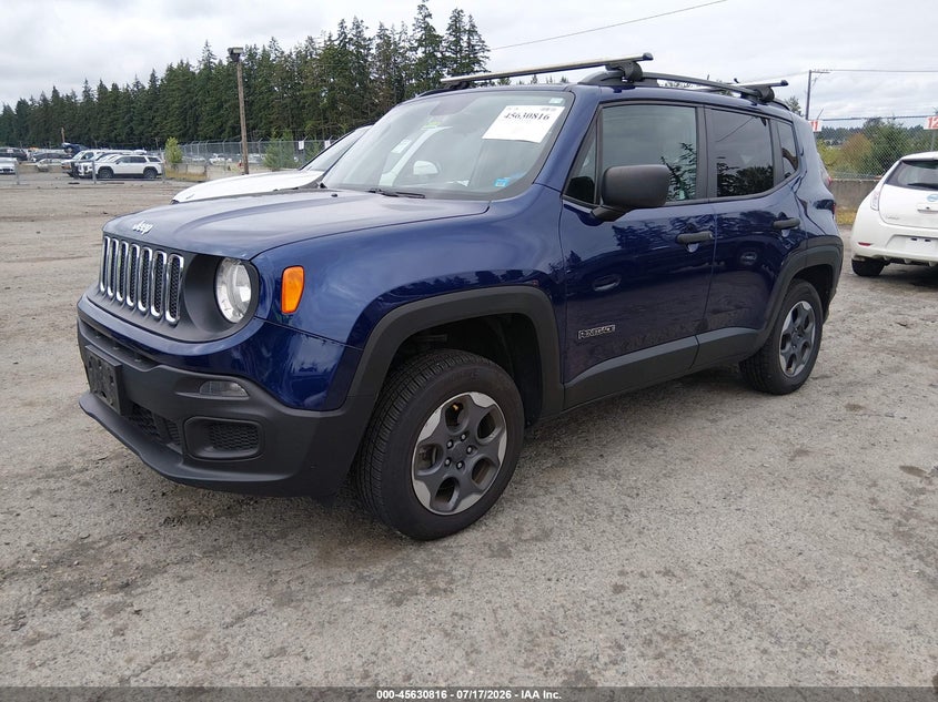 2018 Jeep Renegade VIN ZACCJBAB3JPH19339 IAAI salvage auction — RIGHT FRONT, Bill Of Sale (Washington), sold $1,800 on 2026-07-29 (photo 2)