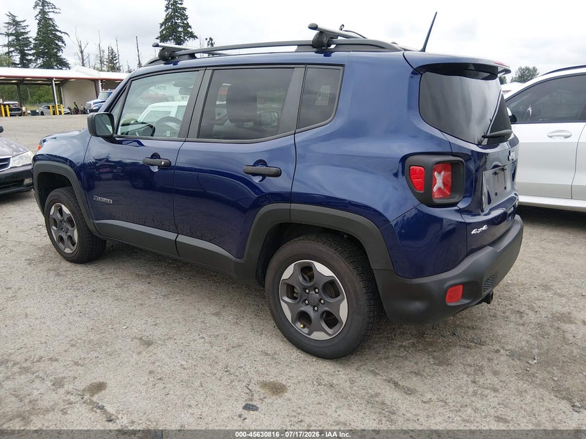2018 Jeep Renegade VIN ZACCJBAB3JPH19339 IAAI salvage auction — RIGHT FRONT, Bill Of Sale (Washington), sold $1,800 on 2026-07-29 (photo 3)