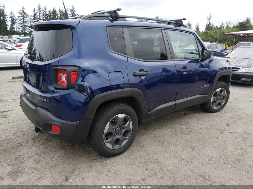 2018 Jeep Renegade VIN ZACCJBAB3JPH19339 IAAI salvage auction — RIGHT FRONT, Bill Of Sale (Washington), sold $1,800 on 2026-07-29 (photo 4)