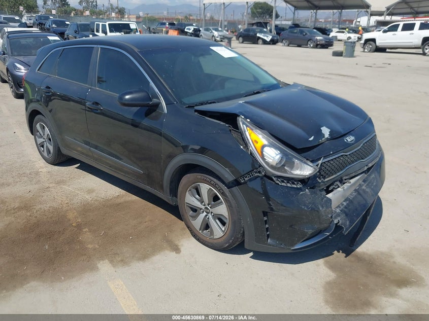 2017 Kia Niro VIN KNDCB3LC6H5076657 IAAI salvage auction — FRONT END, Salvage Title, sold $25 on 2026-08-02 (photo 1)