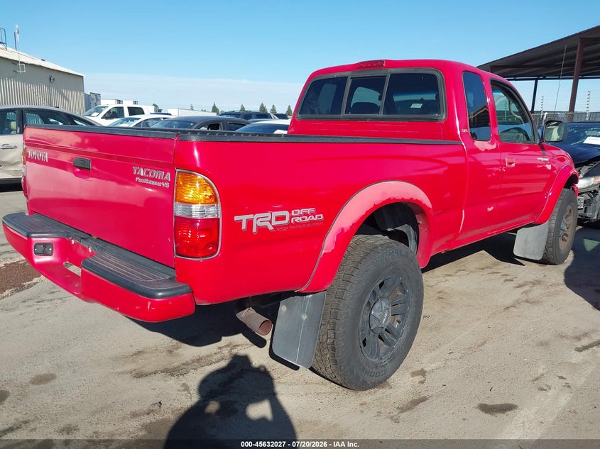 2004 Toyota Tacoma VIN 5TESN92N74Z415796 IAAI salvage auction — NORMAL WEAR, Clear - Dealer Only (California), sold $2,050 on 2026-07-28 (photo 4)