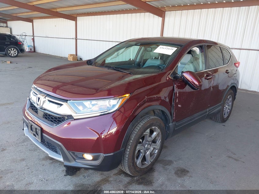 2019 Honda Cr-v VIN 7FARW2H80KE060462 IAAI salvage auction — RIGHT FRONT, Salvage Title, sold $6,300 on 2026-07-30 (photo 2)