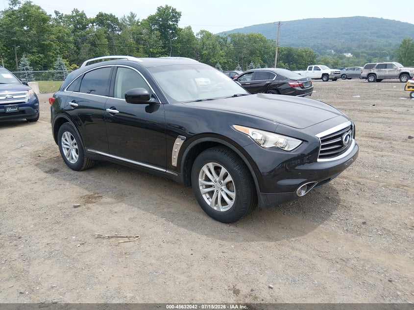 2012 Infiniti Fx35 VIN JN8AS1MW9CM155327 IAAI salvage auction — NORMAL WEAR, Clear (New Jersey), sold $650 on 2026-07-23 (photo 1)