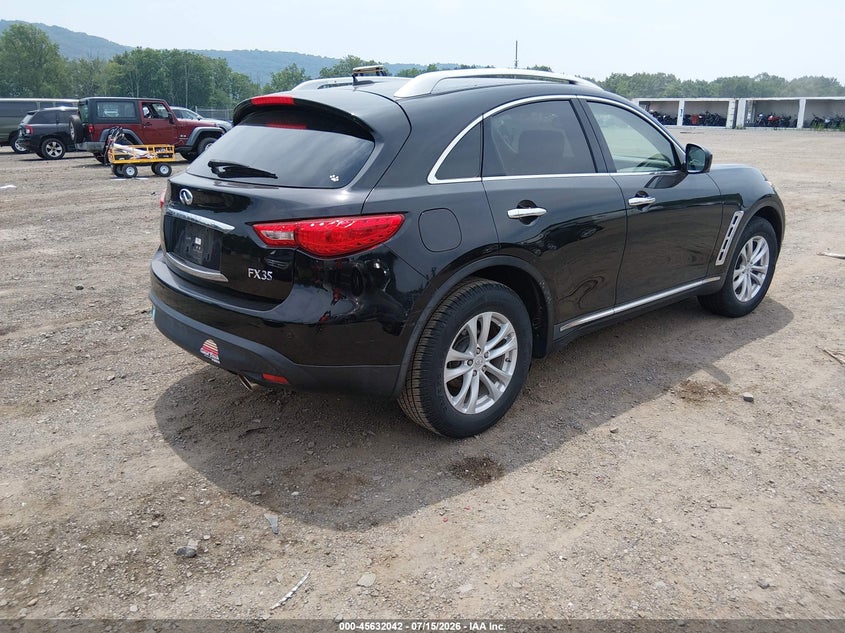2012 Infiniti Fx35 VIN JN8AS1MW9CM155327 IAAI salvage auction — NORMAL WEAR, Clear (New Jersey), sold $650 on 2026-07-23 (photo 4)