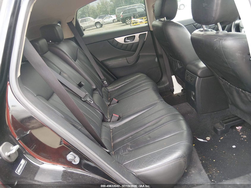 2012 Infiniti Fx35 VIN JN8AS1MW9CM155327 IAAI salvage auction — NORMAL WEAR, Clear (New Jersey), sold $650 on 2026-07-23 (photo 8)