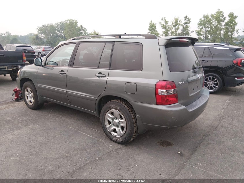 2007 Toyota Highlander VIN JTEGD21A770171162 IAAI salvage auction — NORMAL WEAR, Original (Ohio), sold $325 on 2026-07-21 (photo 3)