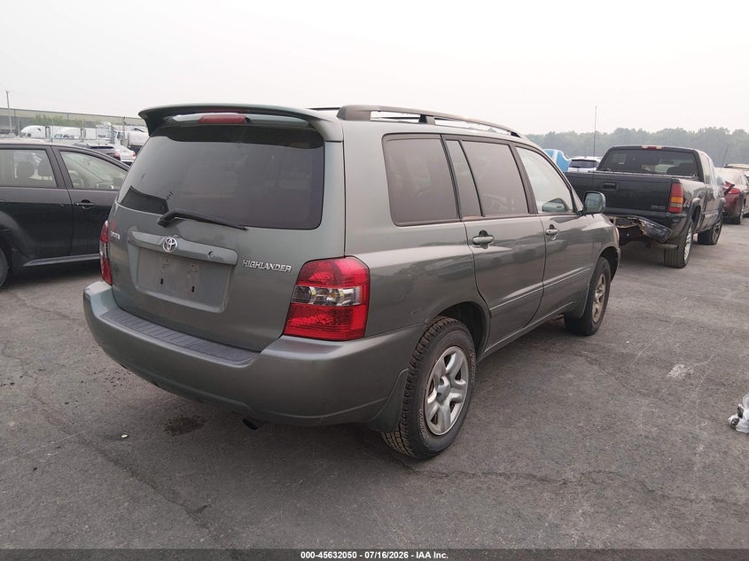 2007 Toyota Highlander VIN JTEGD21A770171162 IAAI salvage auction — NORMAL WEAR, Original (Ohio), sold $325 on 2026-07-21 (photo 4)