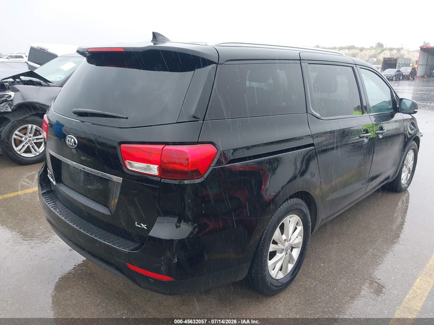 2016 Kia SEDONA VIN KNDMB5C10G6150579 IAAI salvage auction — NORMAL WEAR, Clear (Texas), sold $25 on 2026-07-23 (photo 4)