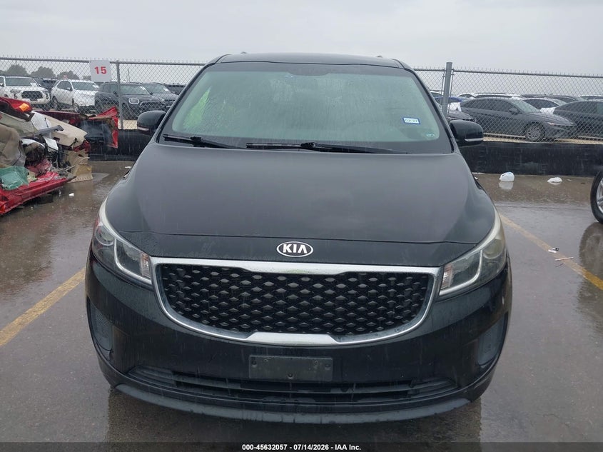 2016 Kia SEDONA VIN KNDMB5C10G6150579 IAAI salvage auction — NORMAL WEAR, Clear (Texas), sold $25 on 2026-07-23 (photo 6)