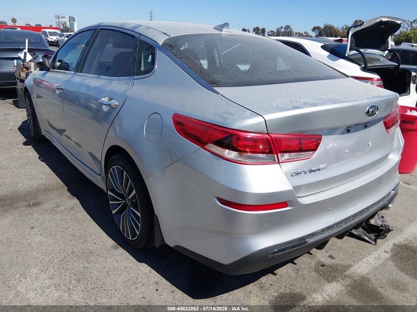 2019 Kia Optima VIN 5XXGT4L37KG363870 IAAI salvage auction — THEFT, Salvage Title, sold $3,600 on 2026-07-26 (photo 3)