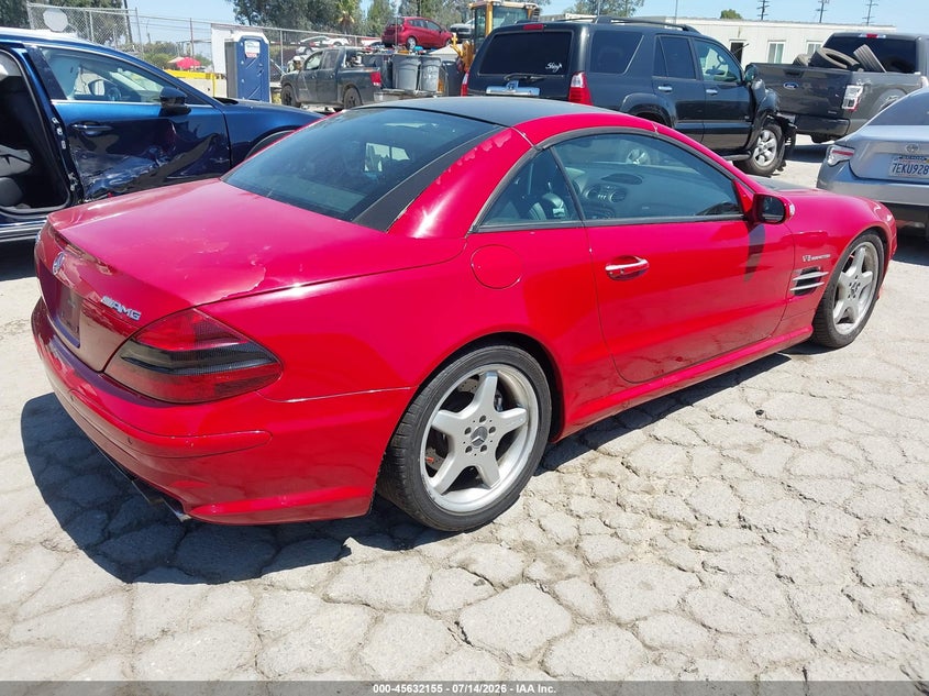 2004 Mercedes-benz Sl-klasse amg VIN WDBSK74F94F064954 IAAI salvage auction — RIGHT FRONT, Salvage (California), sold $1,350 on 2026-07-27 (photo 4)