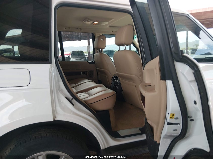 2011 Land rover RANGE ROVER VIN SALME1D43BA357328 IAAI salvage auction — FRONT END, Salvage (Arizona), sold $0 on 2026-09-16 (photo 8)