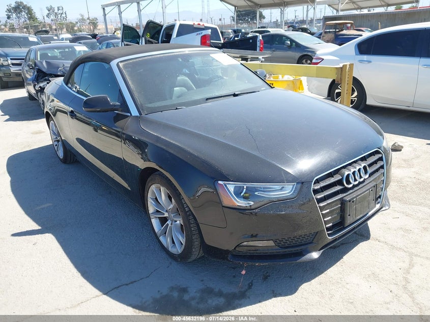 2014 Audi A5 VIN WAUAFAFH9EN006831 IAAI salvage auction — NORMAL WEAR, Clear - Dealer Only (California), sold $2,525 on 2026-07-22 (photo 1)