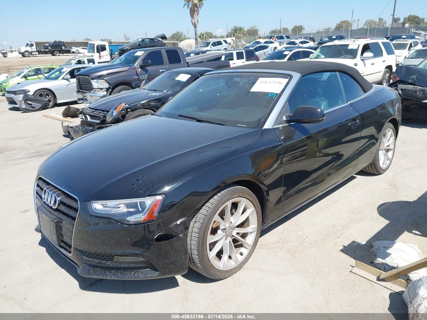 2014 Audi A5 VIN WAUAFAFH9EN006831 IAAI salvage auction — NORMAL WEAR, Clear - Dealer Only (California), sold $2,525 on 2026-07-22 (photo 2)