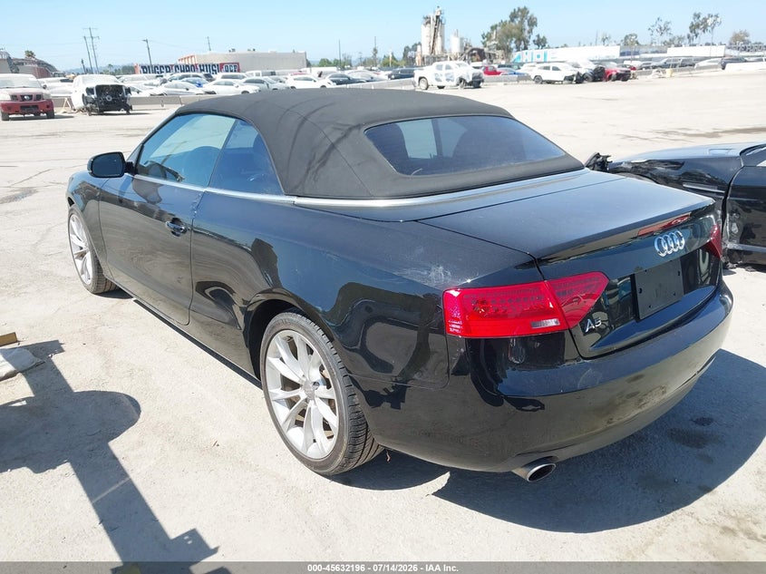 2014 Audi A5 VIN WAUAFAFH9EN006831 IAAI salvage auction — NORMAL WEAR, Clear - Dealer Only (California), sold $2,525 on 2026-07-22 (photo 3)