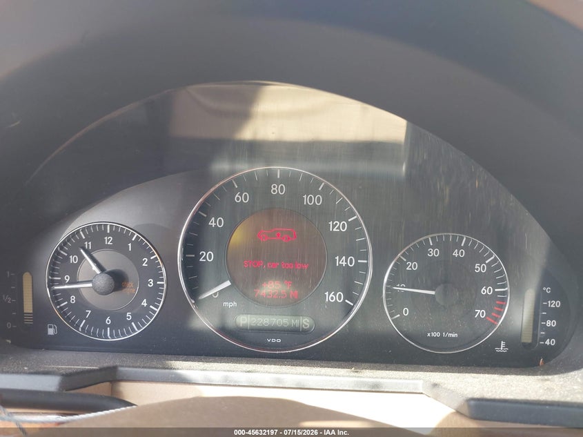 2007 Mercedes-benz E-class VIN WDBUH87X17X220811 IAAI salvage auction — NORMAL WEAR, Clear (Alabama), sold $200 on 2026-07-28 (photo 7)