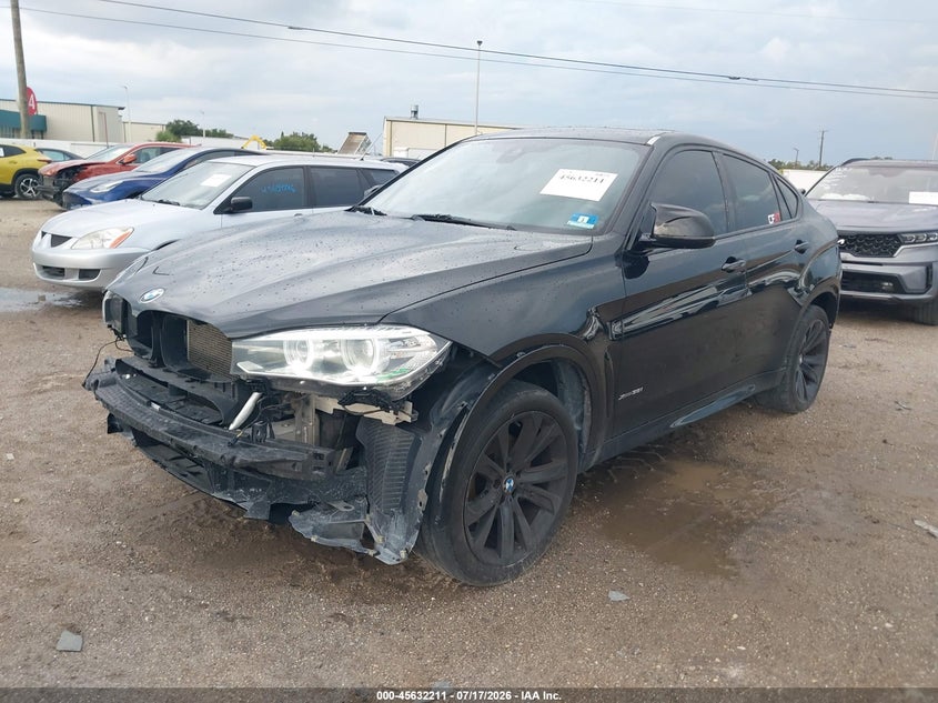 2017 BMW X6 VIN 5UXKU2C50H0N85205 IAAI salvage auction — REAR END, Wait Title, sold $4,050 on 2026-08-29 (photo 2)