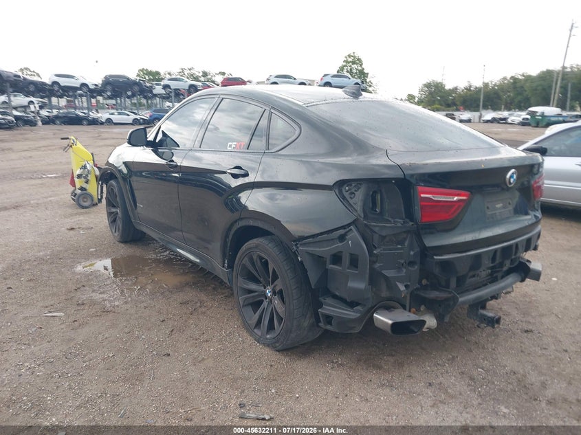 2017 BMW X6 VIN 5UXKU2C50H0N85205 IAAI salvage auction — REAR END, Wait Title, sold $4,050 on 2026-08-29 (photo 3)