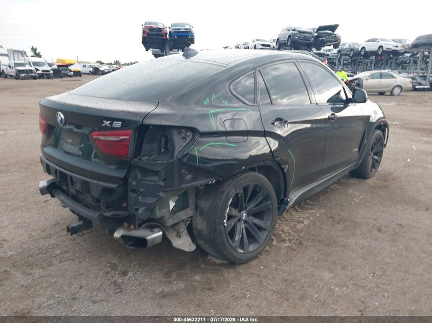 2017 BMW X6 VIN 5UXKU2C50H0N85205 IAAI salvage auction — REAR END, Wait Title, sold $4,050 on 2026-08-29 (photo 4)