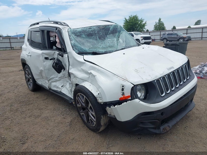 2015 Jeep Renegade VIN ZACCJABT0FPB62077 IAAI salvage auction — ROLLOVER, Salvage Title, sold $450 on 2026-08-11 (photo 1)