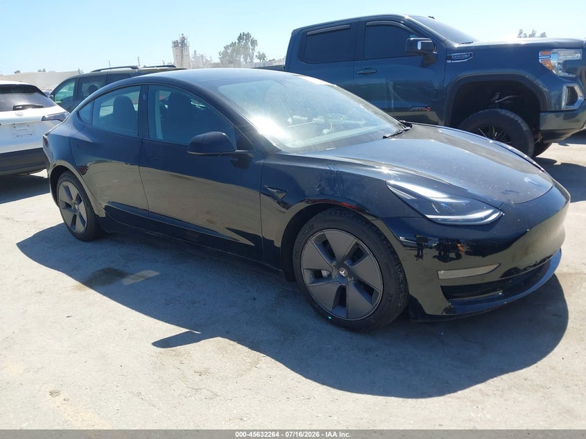 2022 Tesla Model 3 VIN 5YJ3E1EB7NF180648 — IAAI salvage auction photo