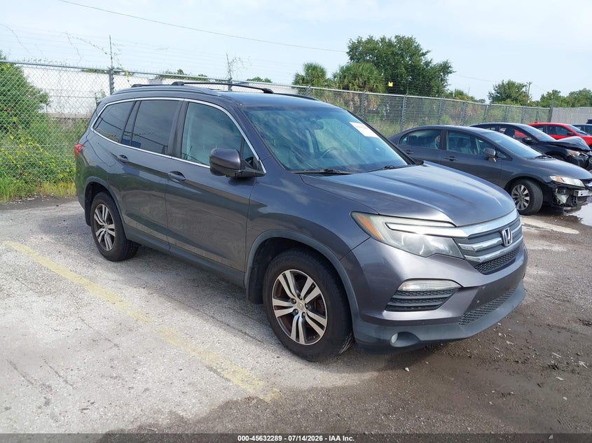 2016 Honda Pilot VIN 5FNYF6H76GB062987 IAAI salvage auction — MECHANICAL, Clear (Florida), sold $2,400 on 2026-07-29 (photo 1)