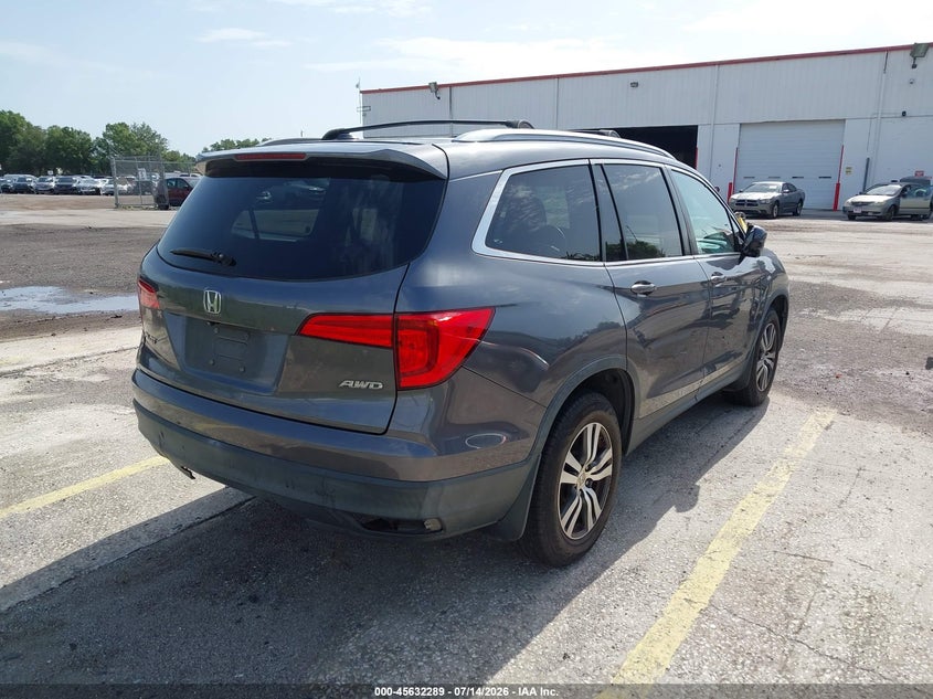 2016 Honda Pilot VIN 5FNYF6H76GB062987 IAAI salvage auction — MECHANICAL, Clear (Florida), sold $25 on 2026-07-26 (photo 4)