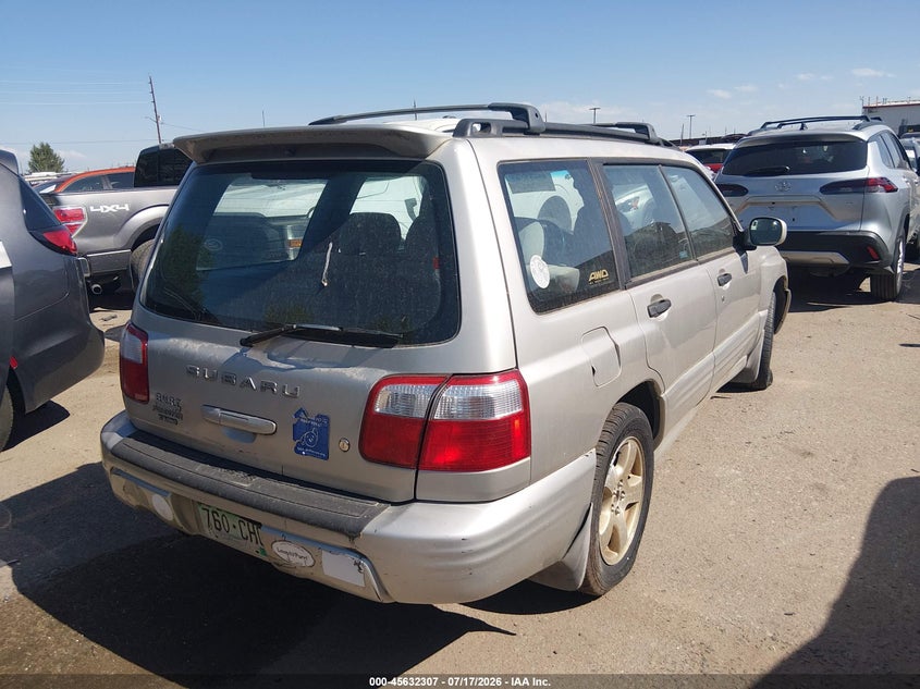 2001 Subaru Forester VIN JF1SF65671H722811 IAAI salvage auction — NORMAL WEAR, Clear (Colorado), sold $25 on 2026-07-28 (photo 4)