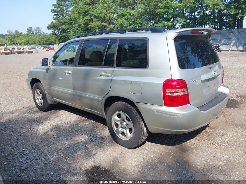 2001 Toyota Highlander VIN JTEGD21A310009746 IAAI salvage auction — FRONT & REAR, Clear (New Jersey), sold $1,175 on 2026-07-29 (photo 3)