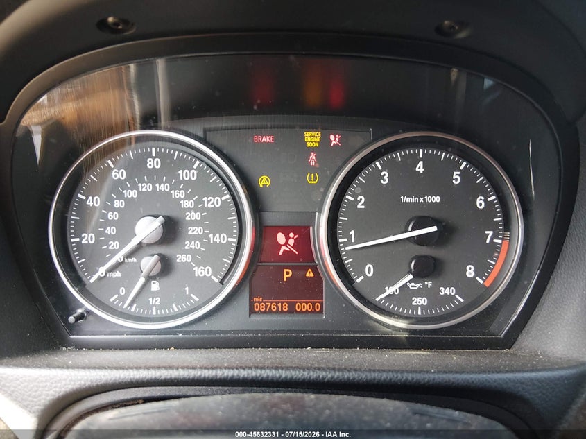 2008 BMW 3 series VIN WBAWR33518P152703 IAAI salvage auction — NORMAL WEAR, Clear (New Jersey), sold $675 on 2026-07-30 (photo 7)