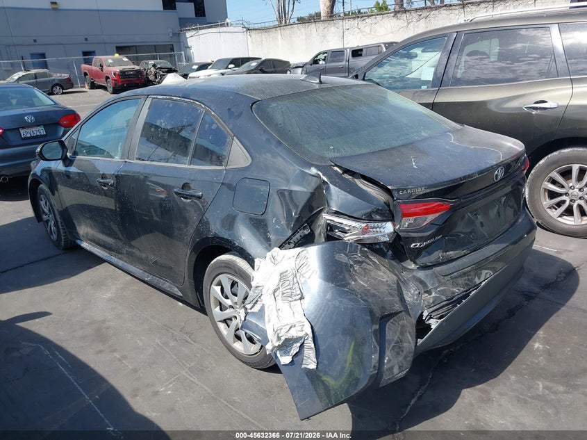 2020 Toyota Corolla VIN 5YFEPRAE0LP060564 IAAI salvage auction — REAR END, Salvage Certificate (California), sold $4,650 on 2026-07-31 (photo 3)