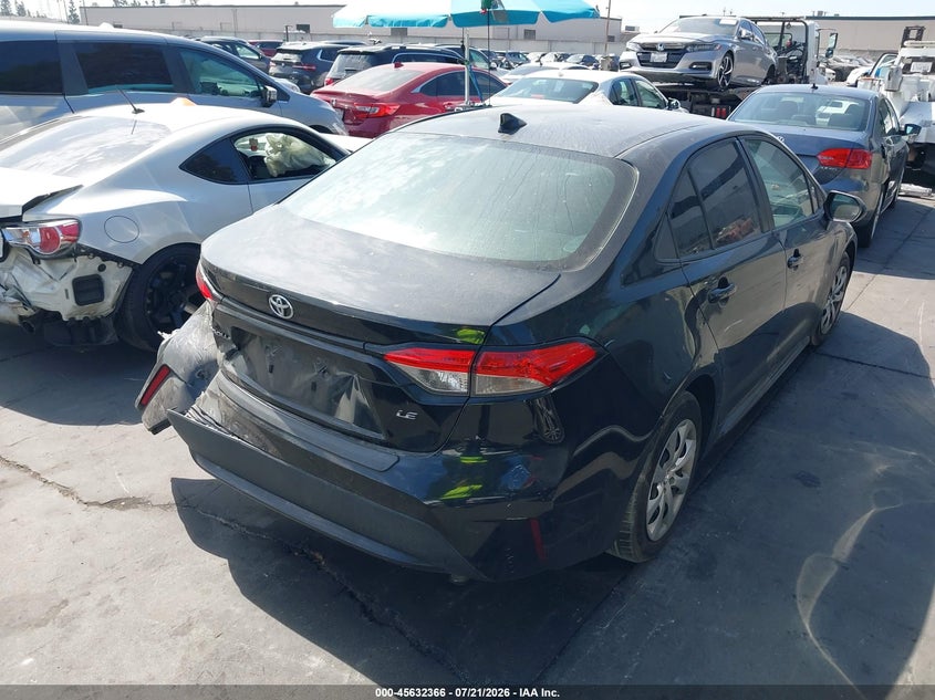2020 Toyota Corolla VIN 5YFEPRAE0LP060564 IAAI salvage auction — REAR END, Salvage Certificate (California), sold $4,650 on 2026-07-31 (photo 4)