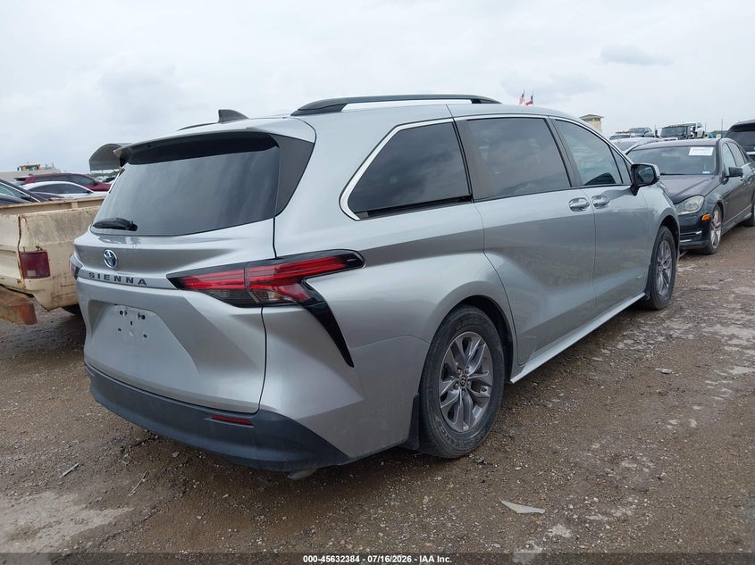 2021 Toyota Sienna VIN 5TDKRKEC8MS052962 IAAI salvage auction — SIDE, Nrc Lienholder Repossession Paperwork (Texas), sold $8,400 on 2026-07-29 (photo 4)
