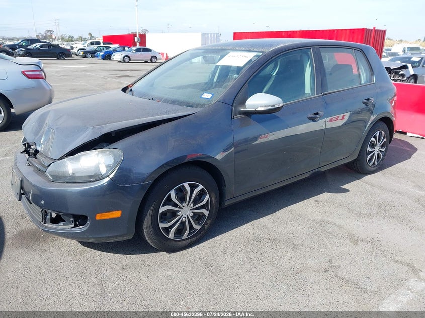 2014 Volkswagen Golf VIN WVWDB7AJ8EW006192 IAAI salvage auction — FRONT END, Salvage (California), sold $725 on 2026-08-06 (photo 2)