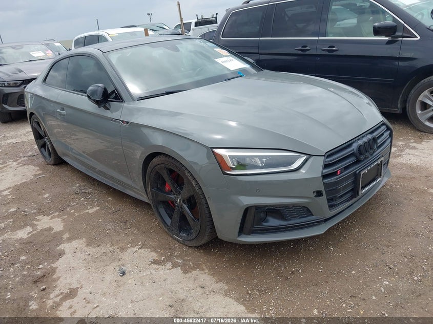 2019 Audi S5 VIN WAUR4AF55KA050844 IAAI salvage auction — ENGINE DAMAGE, Nrc Lienholder Repossession Paperwork (Texas), sold $3,750 on 2026-07-29 (photo 1)