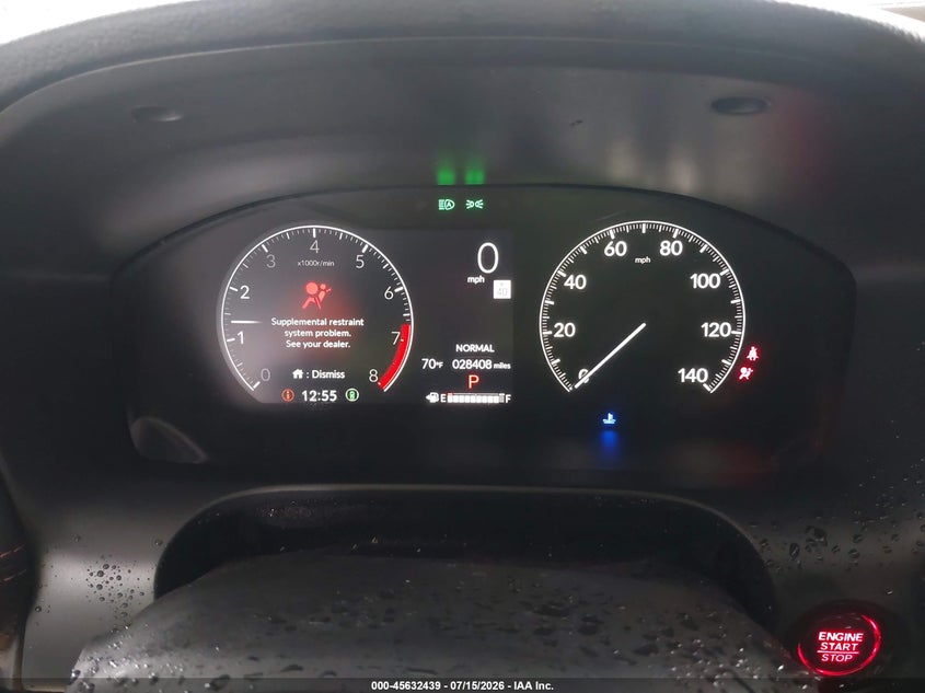 2024 Honda Hr-v VIN 3CZRZ2H59RM710446 IAAI salvage auction — RIGHT FRONT, Wait Title, sold $8,100 on 2026-08-20 (photo 7)