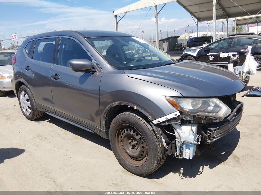 2017 Nissan Rogue VIN JN8AT2MT7HW148722 IAAI salvage auction — LEFT FRONT, Salvage Title, sold $25 on 2026-07-29 (photo 1)
