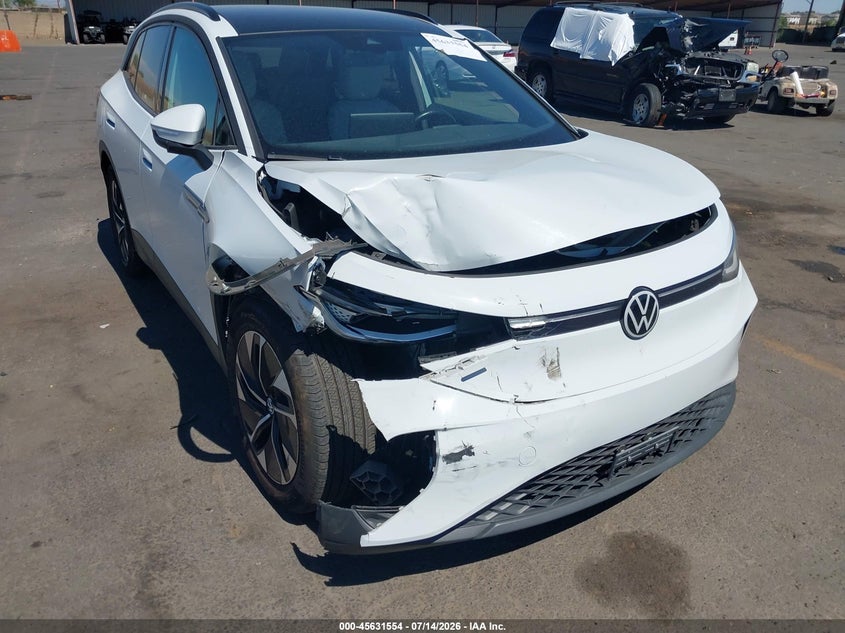 2021 Volkswagen Id.4 VIN WVGTMPE29MP047833 IAAI salvage auction — RIGHT FRONT, Salvage Title, sold $7,900 on 2026-07-29 (photo 1)