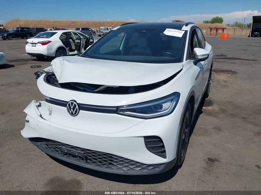 2021 Volkswagen Id.4 VIN WVGTMPE29MP047833 IAAI salvage auction — RIGHT FRONT, Salvage Title, sold $7,900 on 2026-07-29 (photo 2)