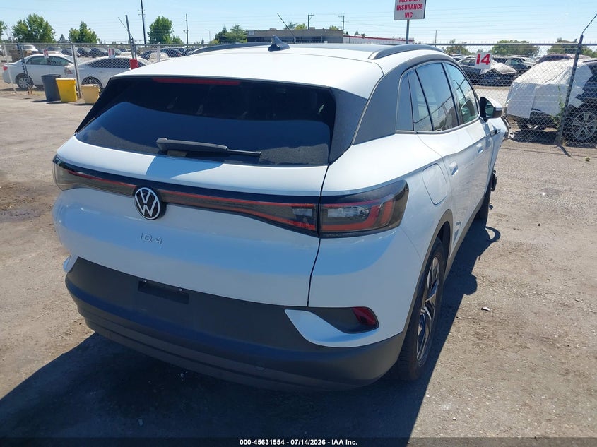 2021 Volkswagen Id.4 VIN WVGTMPE29MP047833 IAAI salvage auction — RIGHT FRONT, Salvage Title, sold $7,900 on 2026-07-29 (photo 4)