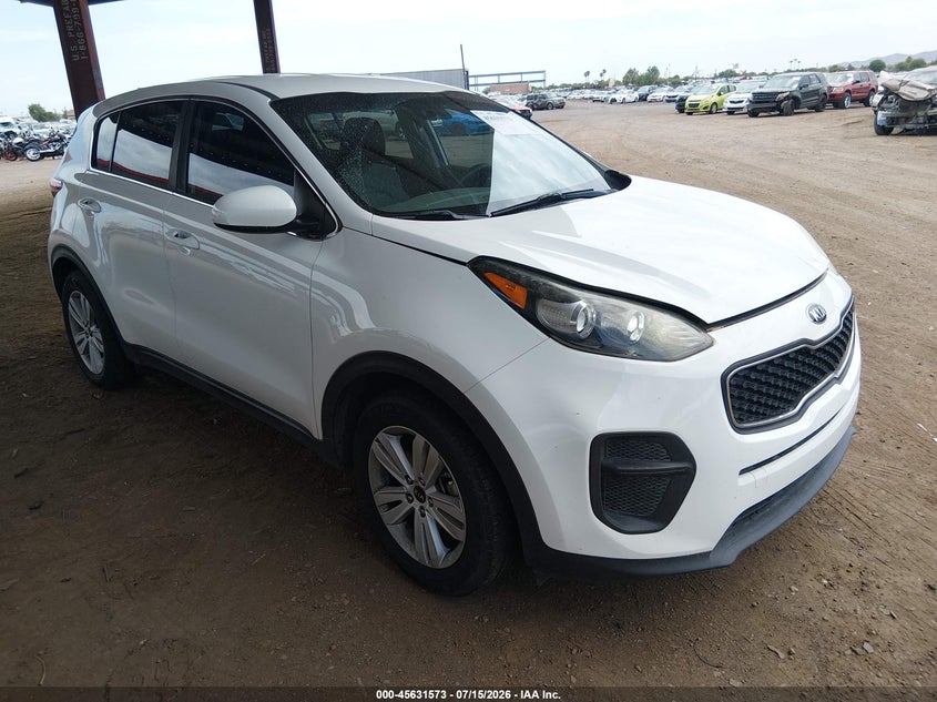 2019 Kia Sportage VIN KNDPM3AC7K7550125 IAAI salvage auction — REAR END, Salvage Title, sold $3,150 on 2026-07-28 (photo 1)
