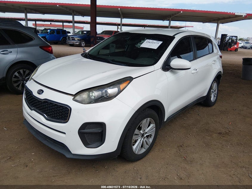 2019 Kia Sportage VIN KNDPM3AC7K7550125 IAAI salvage auction — REAR END, Salvage Title, sold $3,150 on 2026-07-28 (photo 2)