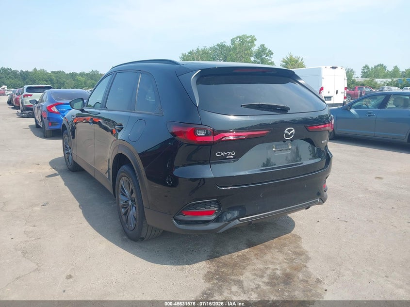 2025 Mazda Cx-70 VIN JM3KJBHD9S1114088 IAAI salvage auction — HAIL, Salvage Title, sold $25 on 2026-08-26 (photo 3)